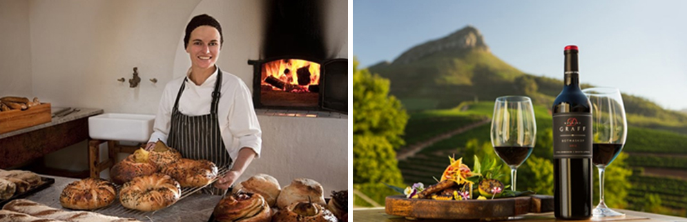 A baker presenting a tray of freshly baked bread in a rustic kitchen setting. - International Hotel School