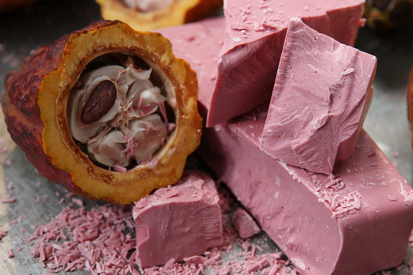 A Chocolate Calls it Ruby 3 Ruby Chocolate In it's natural state