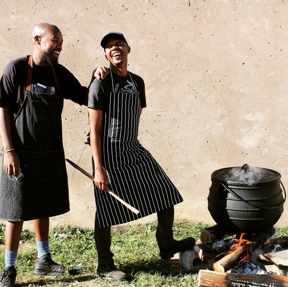 Chef Samkelo Mbatha Explains the Birth of Bonfire Cookout 3 Samkelo with his fellow friend and business partner Njabulo Ngubane Chef Samkelo Mbatha Explains the Birth of Bonfire Cookout International Hotel School