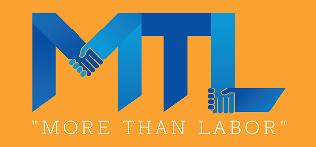 Logo featuring the letters MTL with hands symbolizing collaboration and the phrase 'More Than Labor'. - International Hotel School