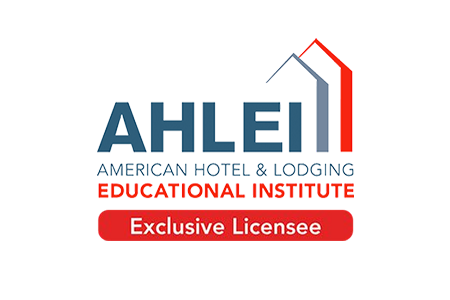 Logo of the American Hotel and Lodging Educational Institute with the text 'Exclusive Licensee'. - International Hotel School