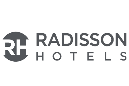 Radisson Hotels logo featuring stylized letters and a circular emblem. - International Hotel School